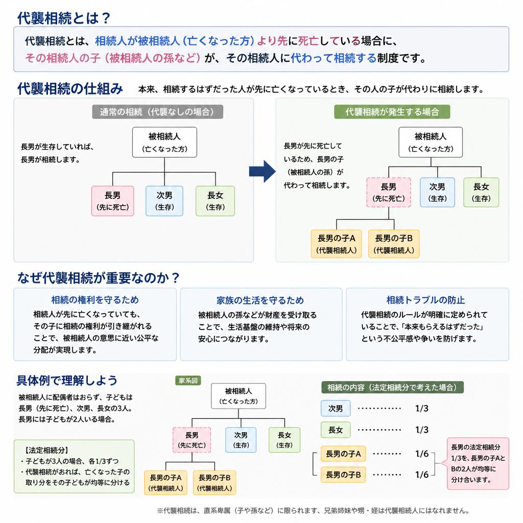 代襲相続とは？その仕組みを解説
