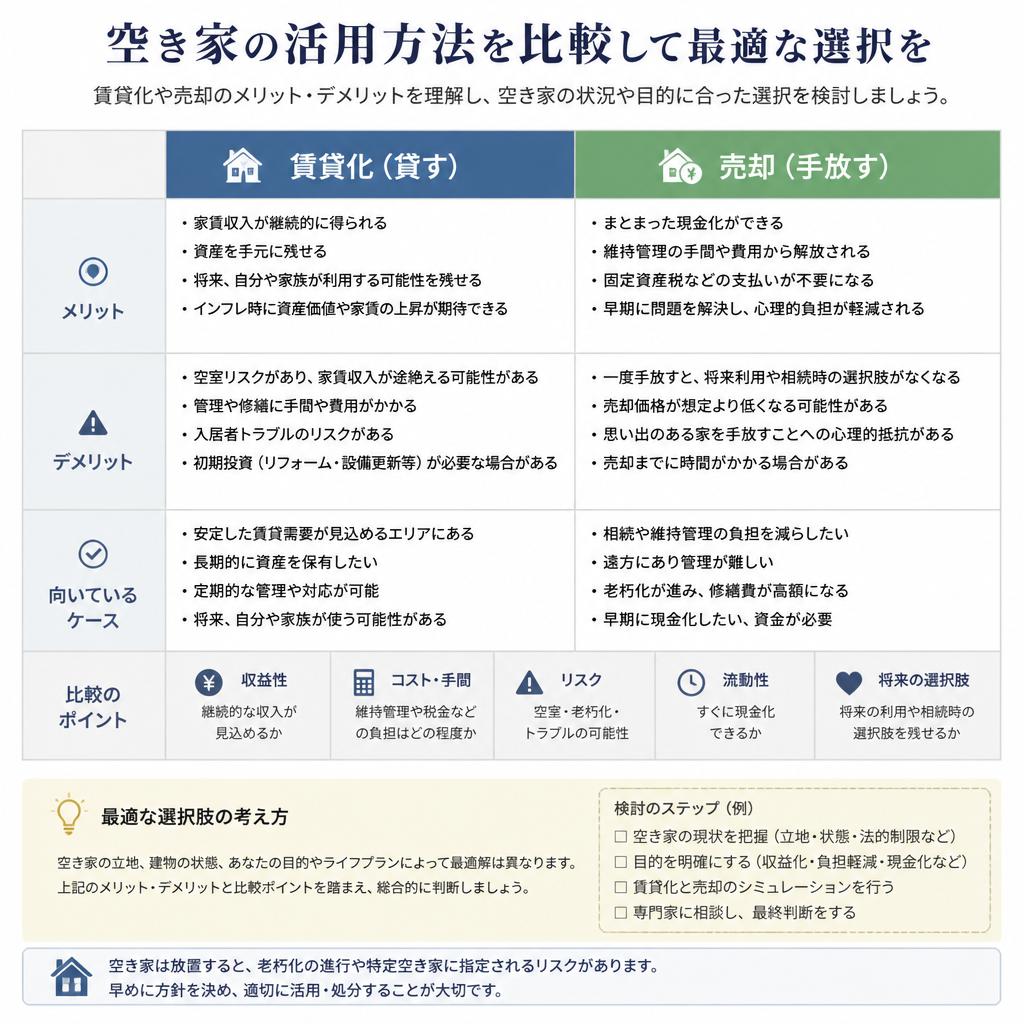 5. 空き家をどう活用するか：賃貸化の検討
