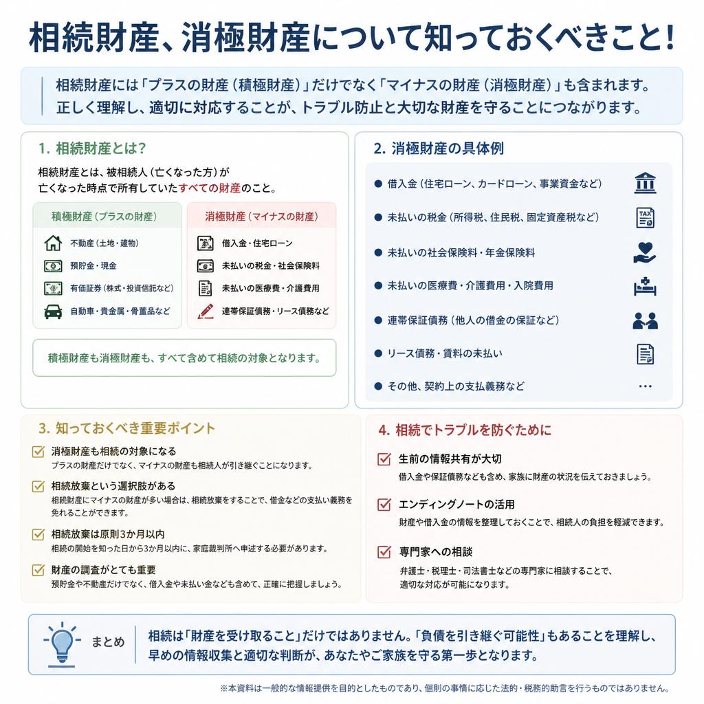 相続の相談｜相続財産、消極財産について知っておくべきこと！｜尾張で不動産売却をお考えなら住まいプラザへ！