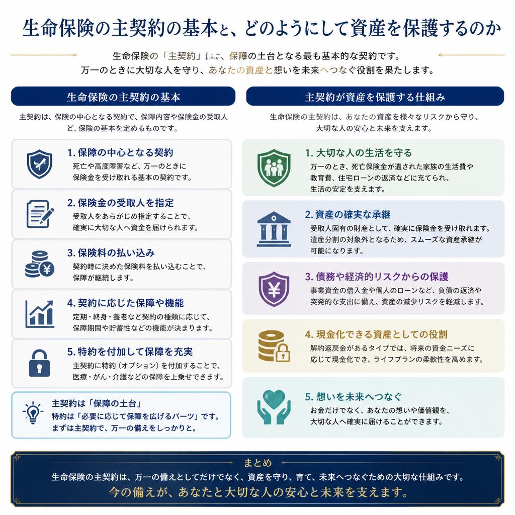 生命保険の主契約とは？