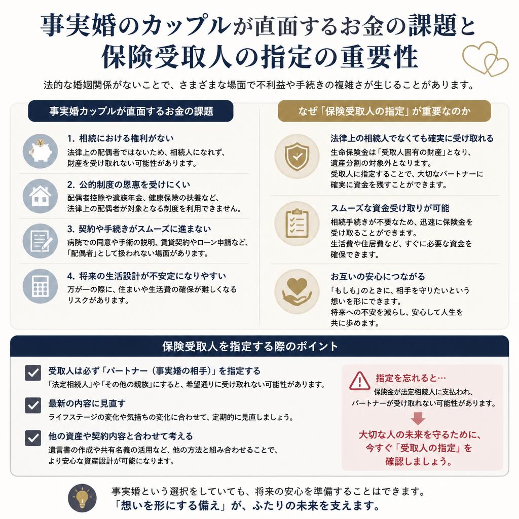 事実婚と保険受取人