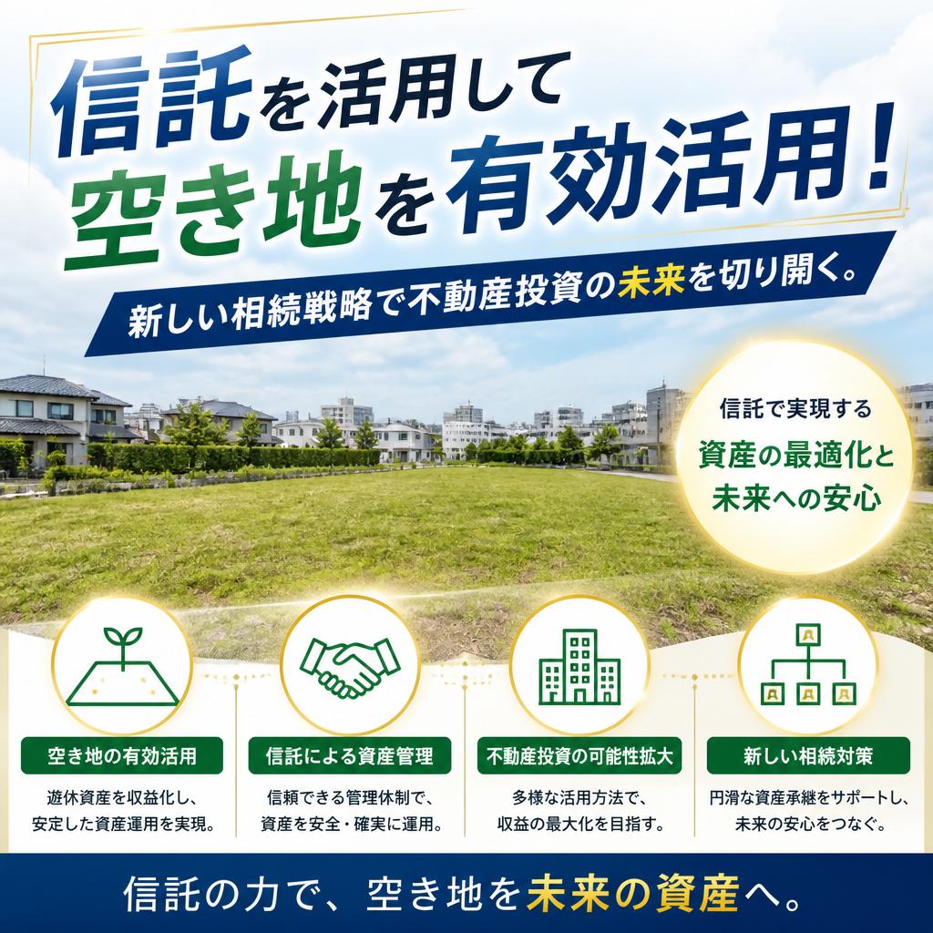 空き地の相談｜信託を活用して空き地を有効活用！新しい相続戦略で不動産投資の未来を切り開く。｜住まいプラザへ！