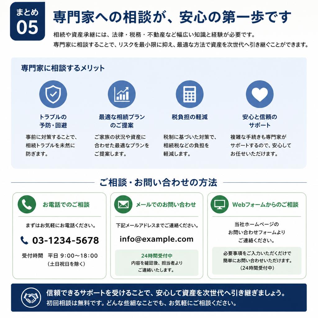 専門家への相談・お問い合わせ