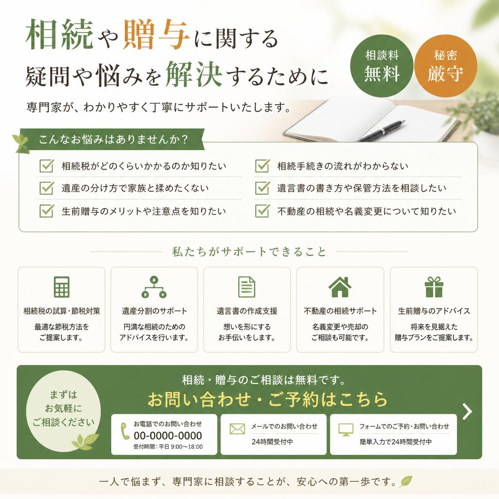 専門家に相談してみませんか？