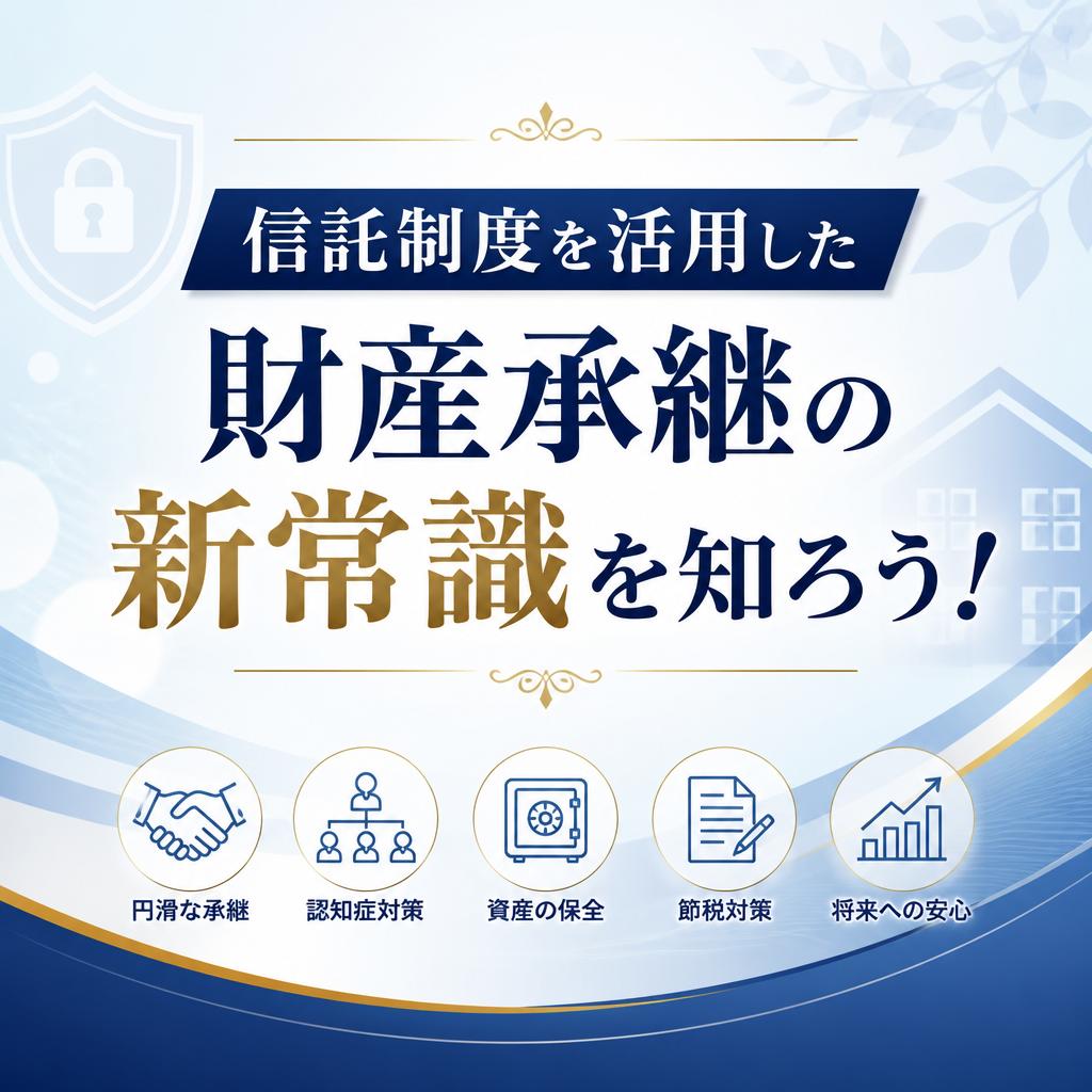 相続の相談｜「信託制度を活用した財産承継の新常識を知ろう！」｜尾張で不動産売却をお考えなら住まいプラザへ！