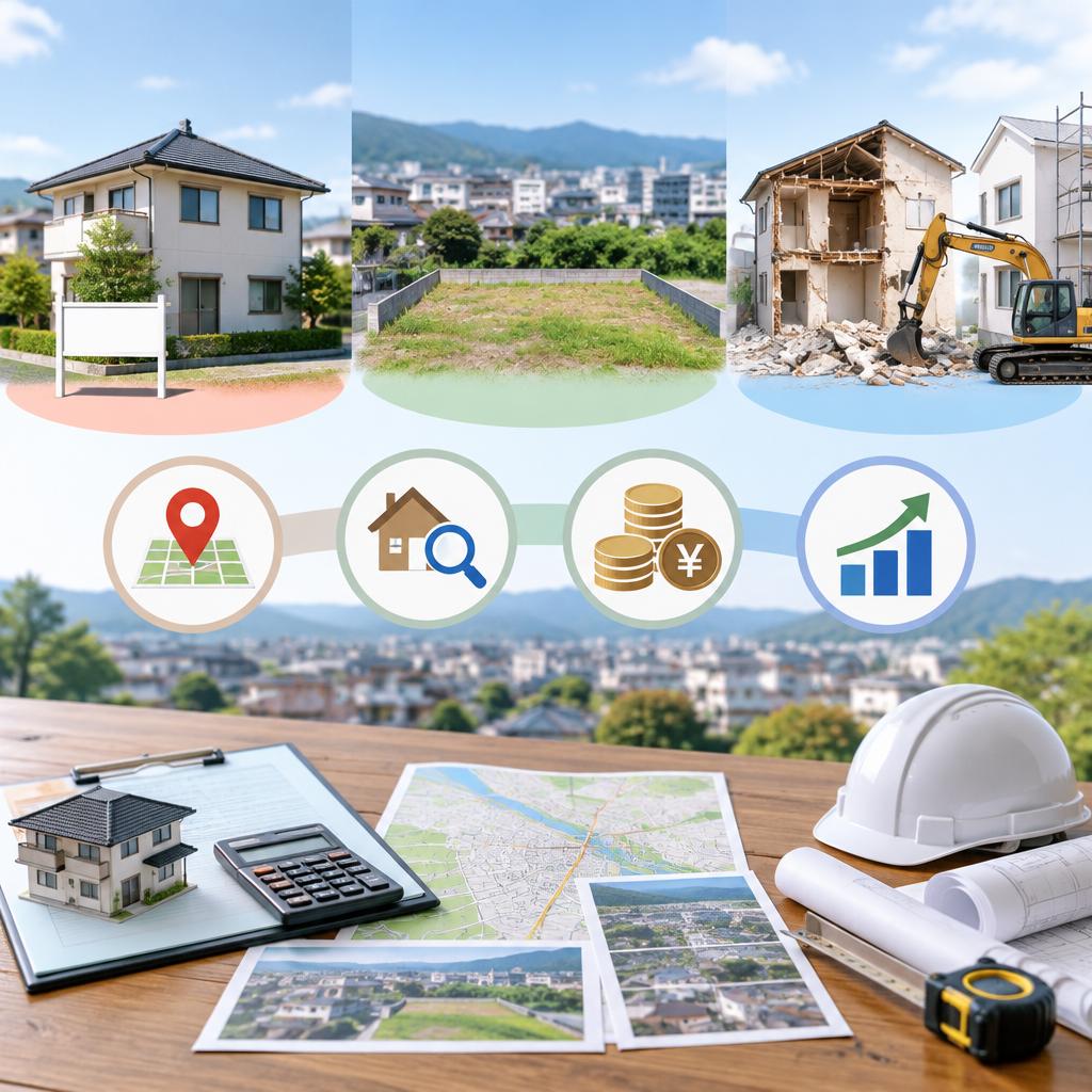 売却か土地活用か——不動産の現状から最適な道を探す